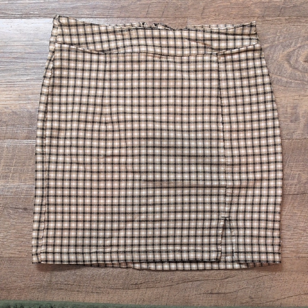 Garage Plaid Mini Skirt
